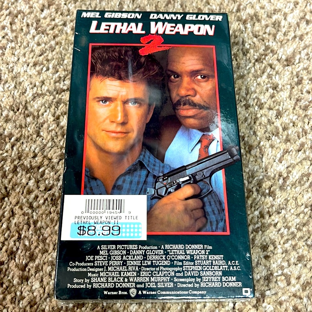 Lethal Weapon 2 vhs brand new never opened